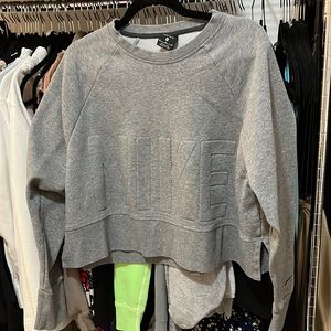 Gray Nike long sleeve sweater